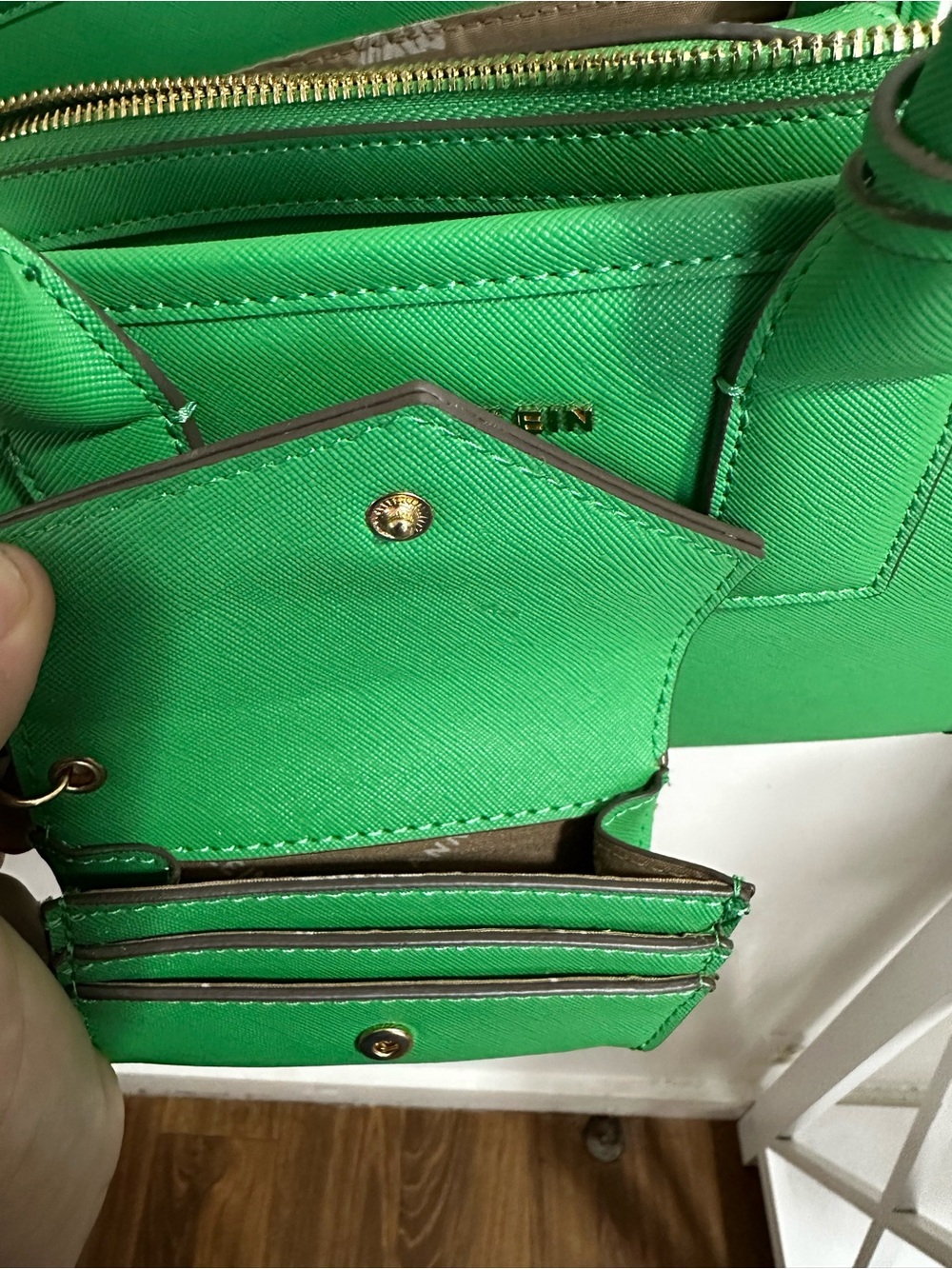 Anne Klein Green Mini Tote with Removable Straps - Picture 6 of 12